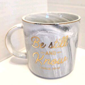 Christian Art Gifts Ceramic Mug Psalm 46:10